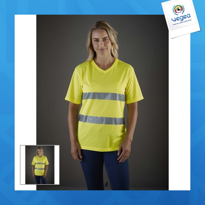 T-shirt publicitaire haute visibilité top cool - yoko