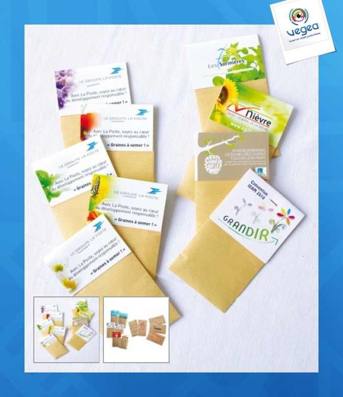 Sachet de graines personnalisé kraft