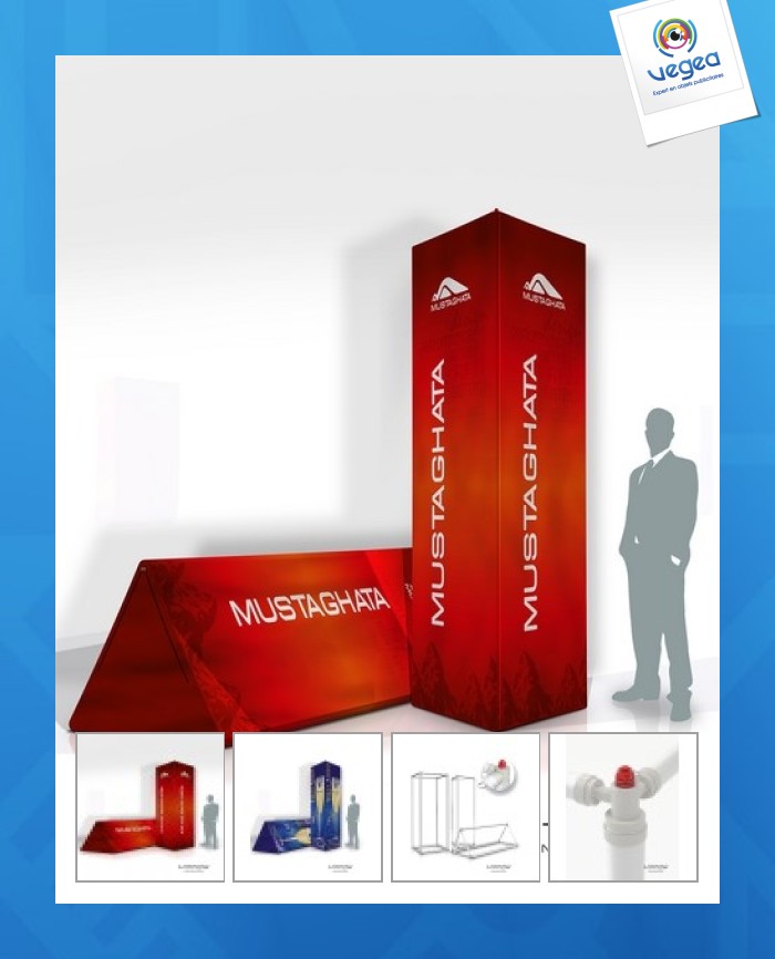 Totem publicitaire gonflable 120x300cm
