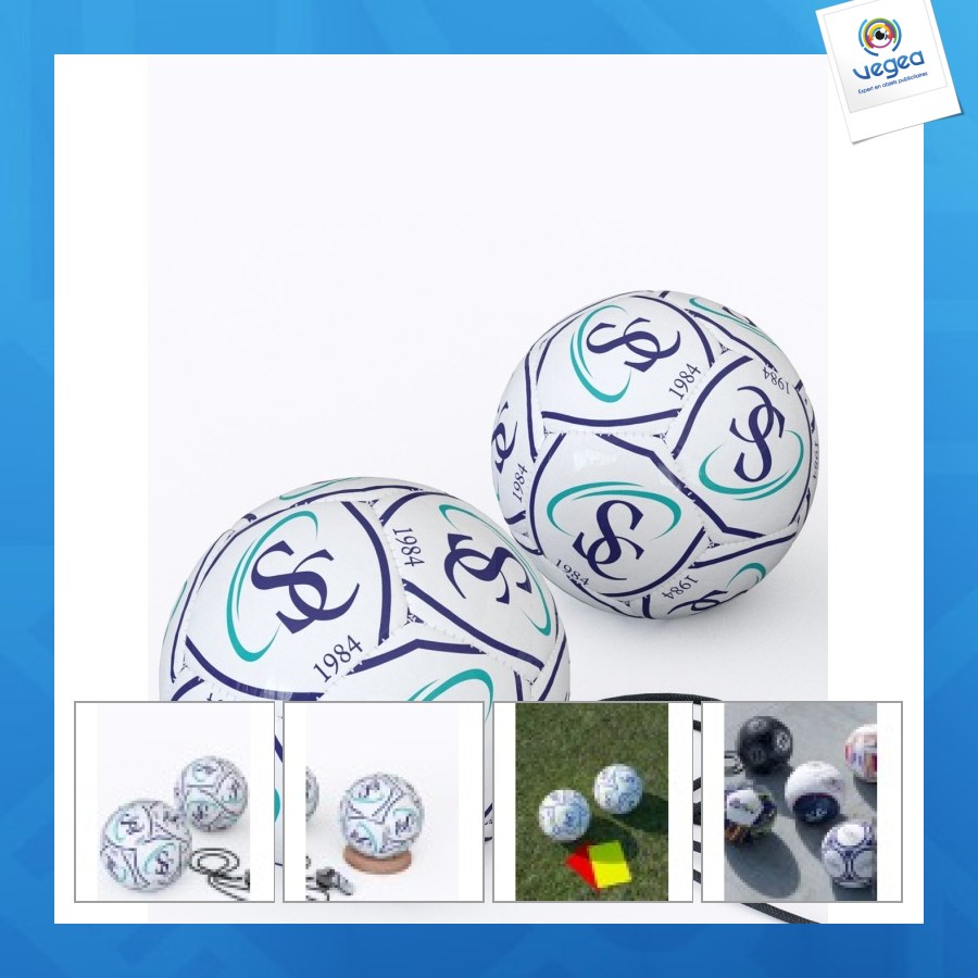 Mini ballon de football publicitaire 12 panneaux