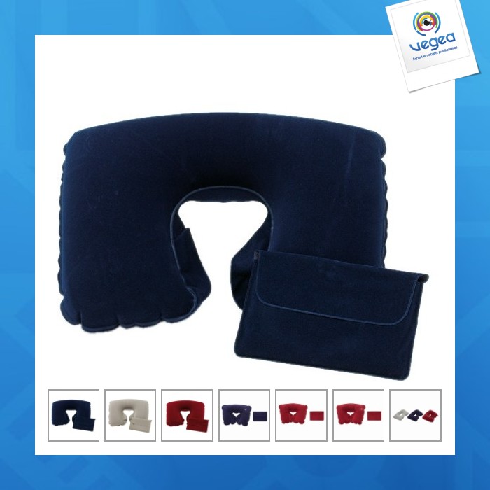 Coussin de voyage avec logo gonflable