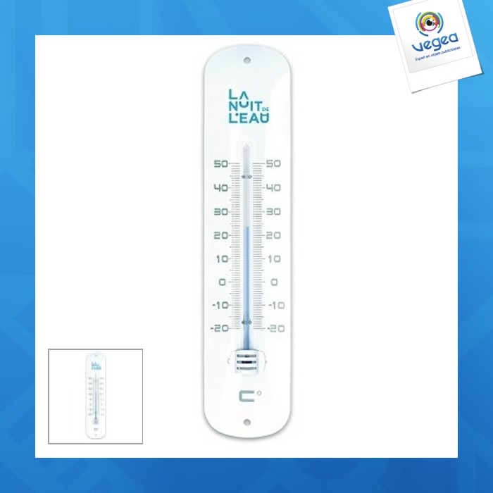Thermometre personnalisable metal laque 30cm