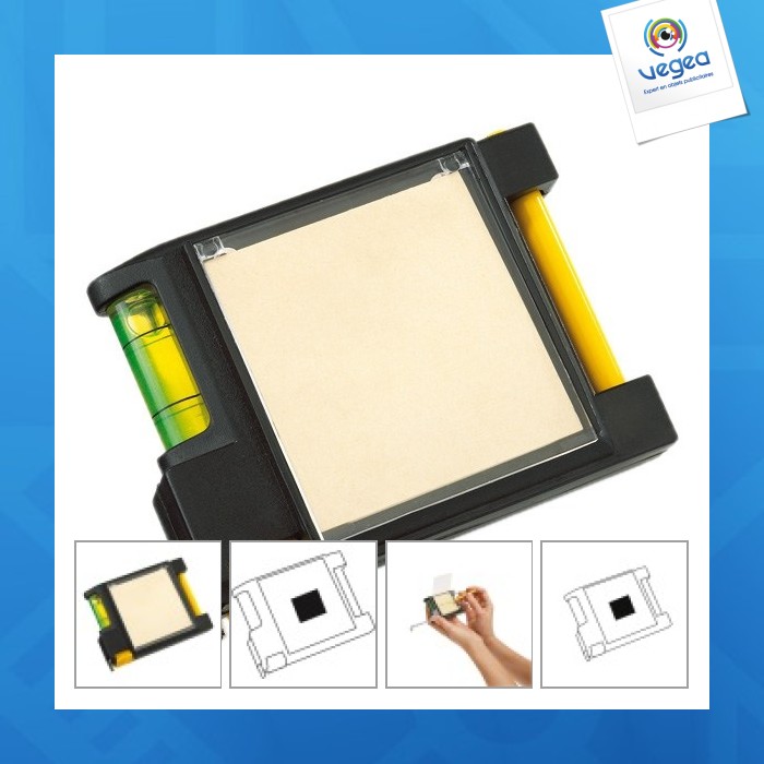 Mètre longueur 2 mètres avec niveau, post-it et stylo