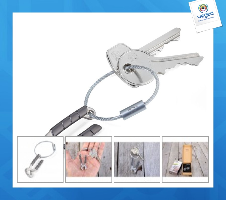 Porte-clés personnalisé pince design