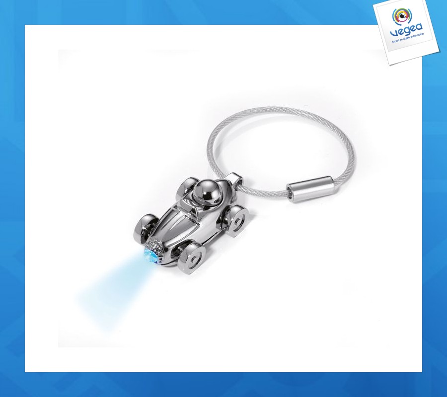 Porte-clés course lampe