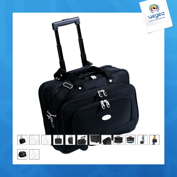 Attaché-case à 2 roues 44x33x22cm