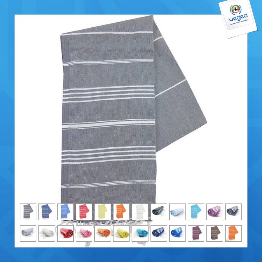 Fouta personnalisable douce 270g/m² 100x180cm