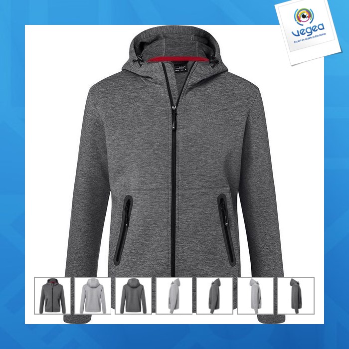 Sweat-shirt capuche homme - james nicholson