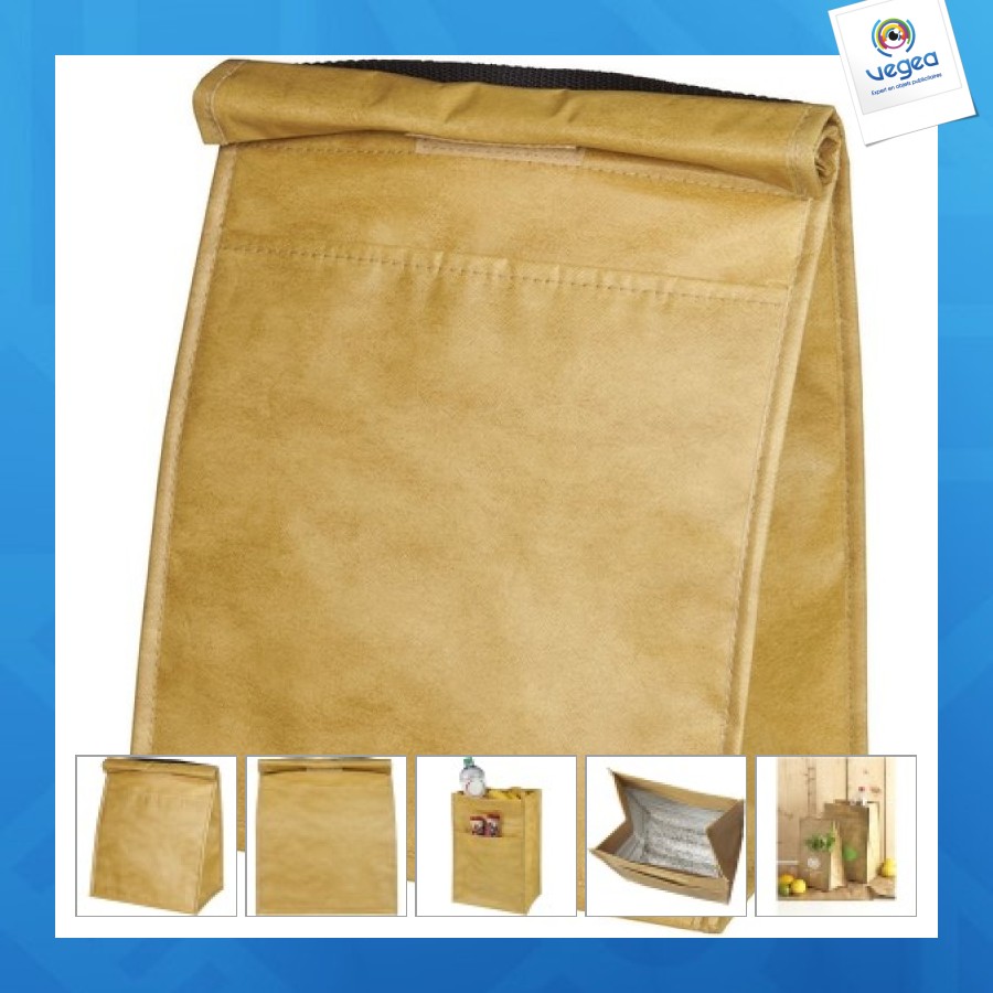 Grand sac isotherme personnalisé papyrus 6l
