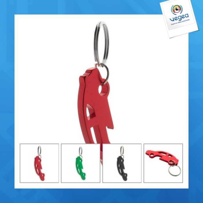 Porte-clés décapsuleur voiture