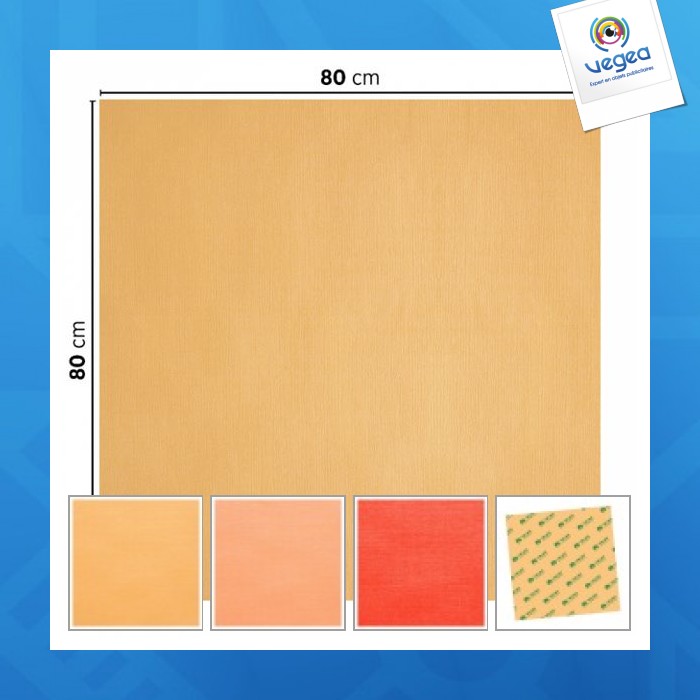 Nappe personnalisable en papier coloré 80x80cm
