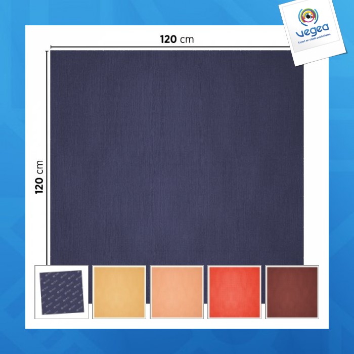 Nappe promotionnelle en papier coloré 120x120cm
