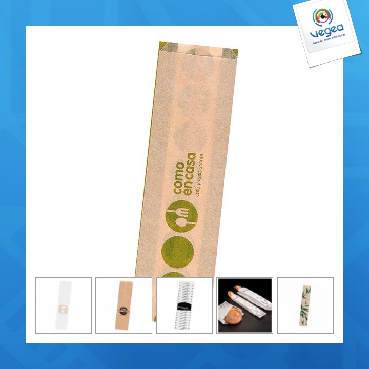 Sachet baguette personnalisable 9x35cm (le mille)
