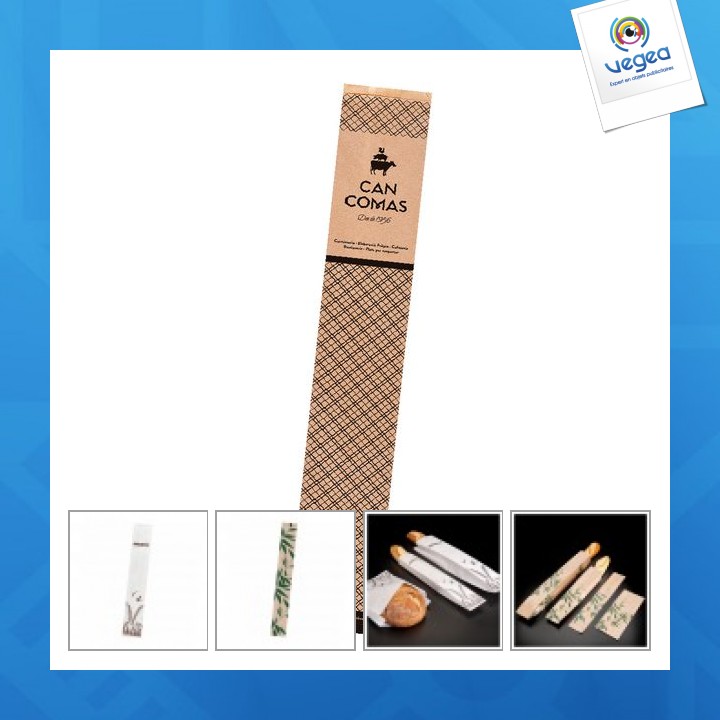 Sachet baguette promotionnel 9x66cm (le mille)