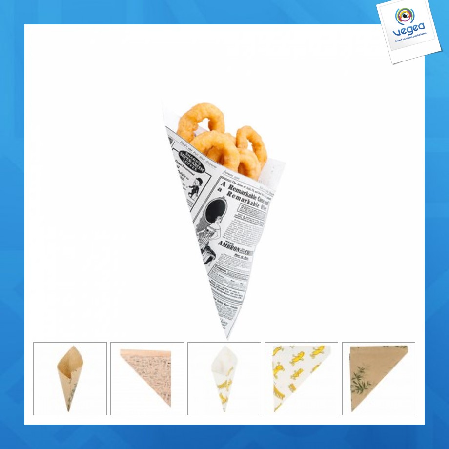 Cornet en papier 40g (le mille)