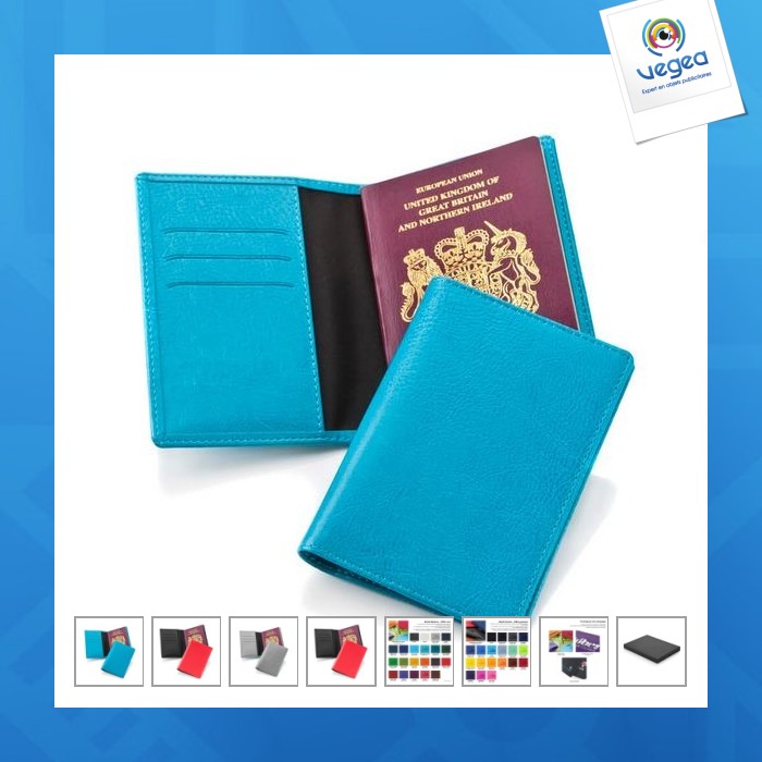 Protège passeport en pu