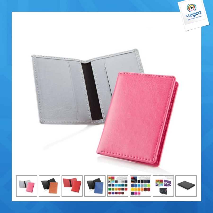 Porte-cartes en pu