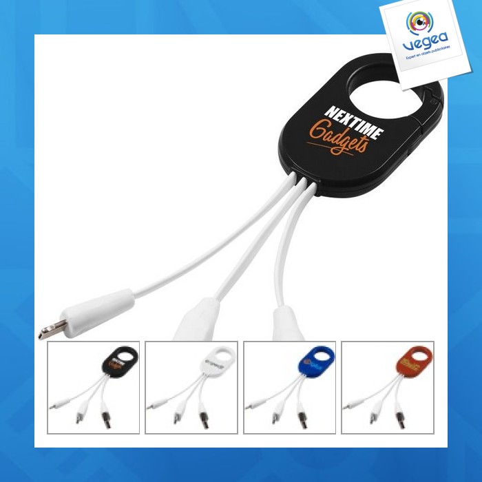 Câble personnalisé de recharge 3-en-1 troop