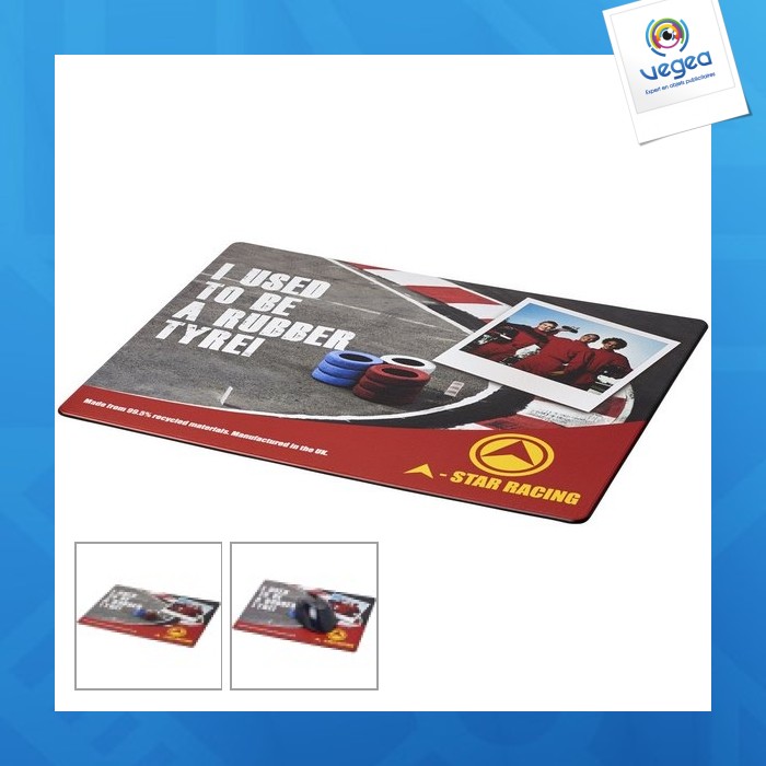 Tapis de souris personnalisable brite-mat® avec matériau pneu