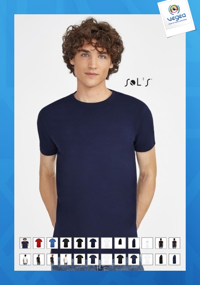 T-shirt promotionnel stretch col rond 190g/m²