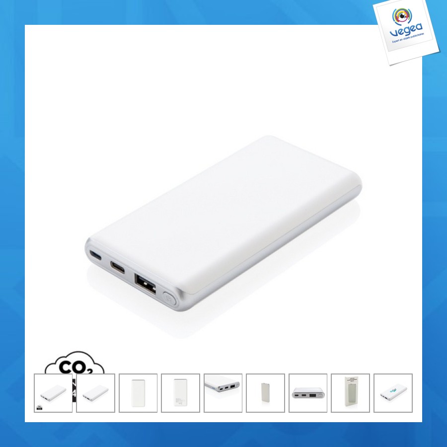 Batterie publicitaire 10000mah avec power delivery