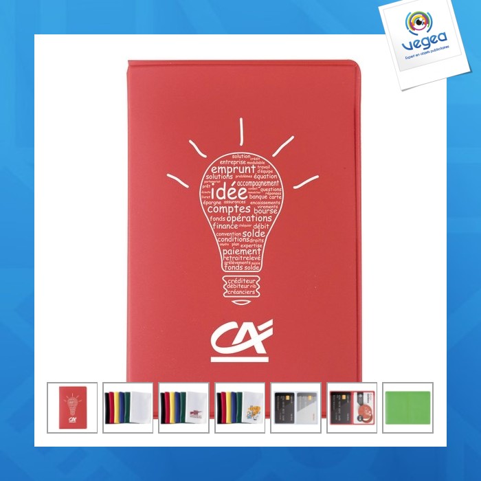 Etui personnalisable vertical pour 2 cartes