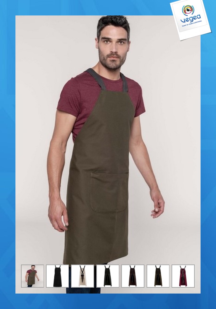 Tablier en coton publicitaire bio 280g