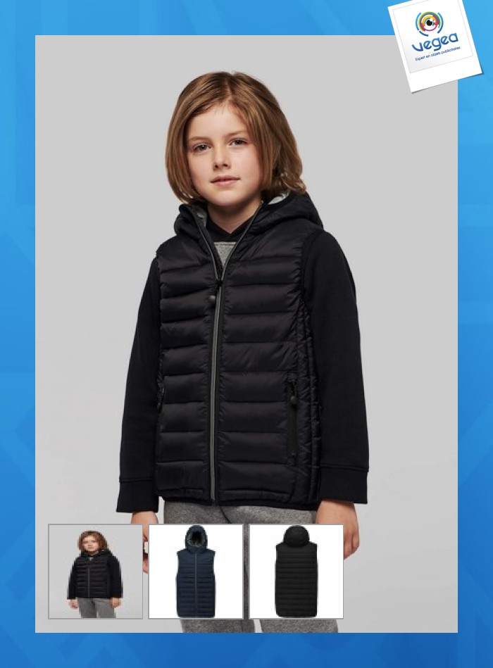 Bodywarmer à capuche enfant - proact
