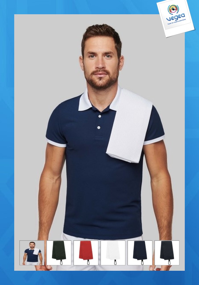 Serviette de golf personnalisable nid d'abeille - proact
