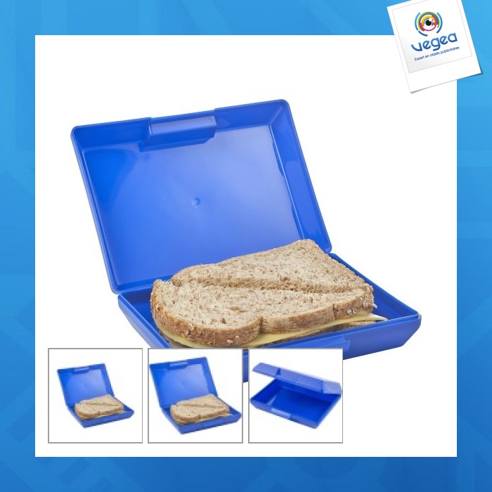 Lunch box personnalisée en plastique.