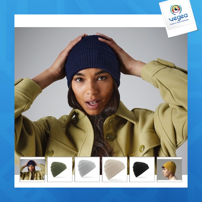 Bonnet publicitaire en coton bio