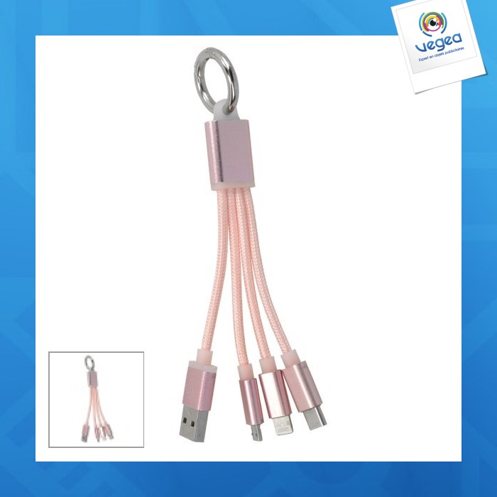 Cable usb promotionnel 3 en 1