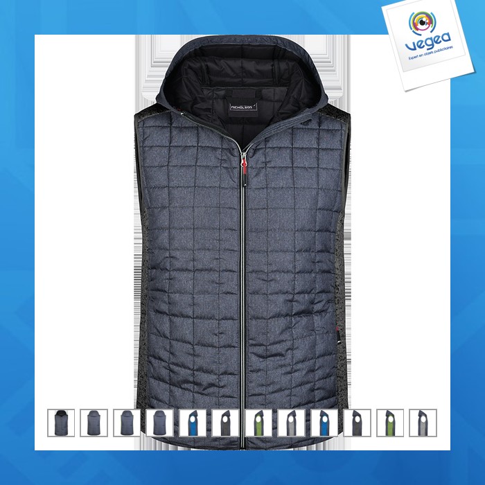 Bodywarmer matelassé homme - james nicholson