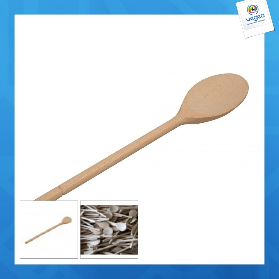 Cuillère en bois publicitaire 30cm