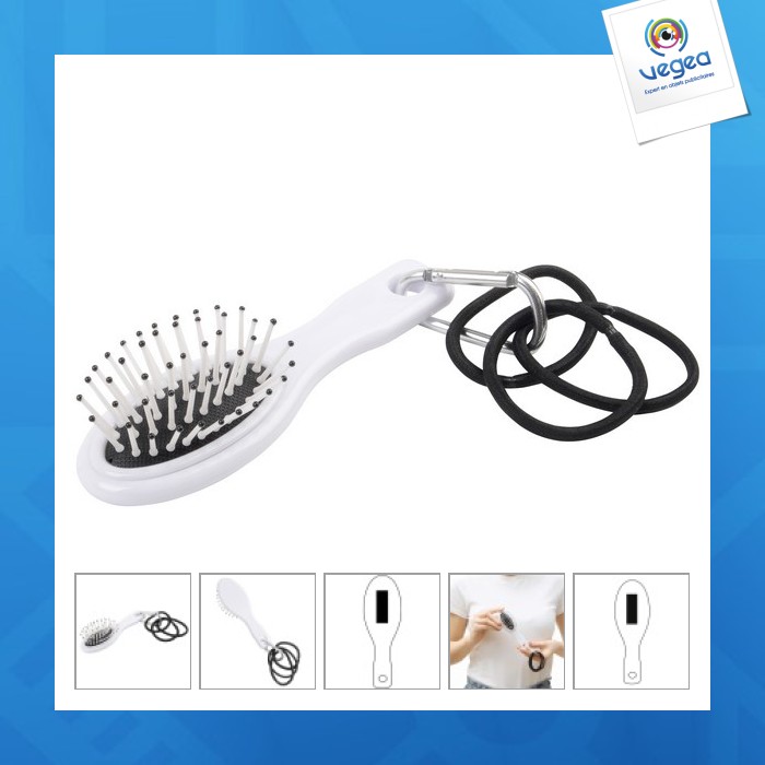 Mini brosse à cheveux personnalisable de voyage