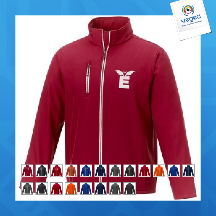 Veste softshell avec logo homme orion