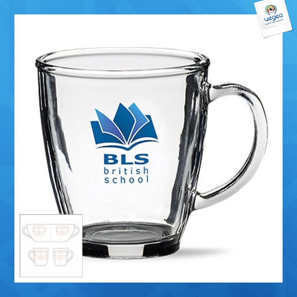 Mug en verre personnalisé 35cl