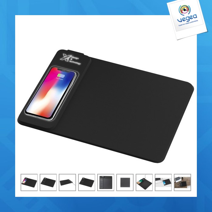Tapis de souris personnalisable à induction 10w