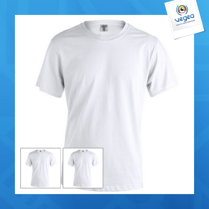 T-shirt avec logo adulte blanc "keya" mc180