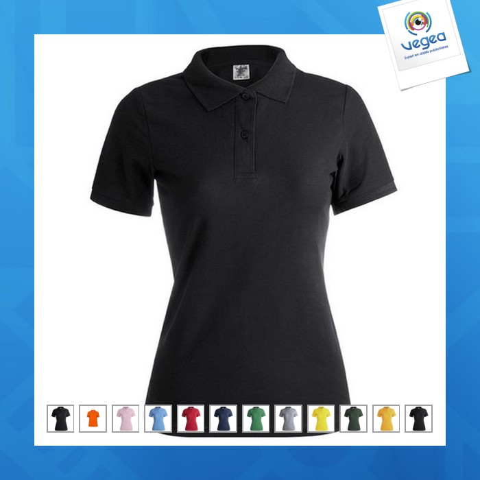 Polo femme personnalisable couleur "keya" wps180
