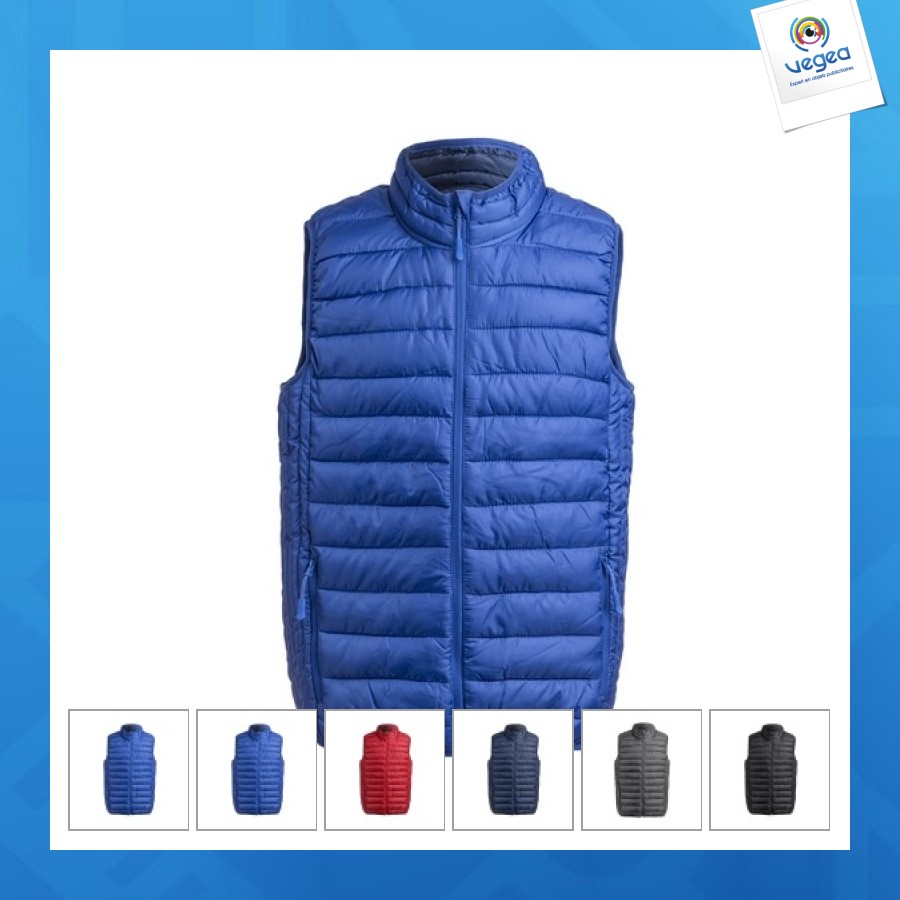 Doudoune personnalisable sans manches 100% polyester