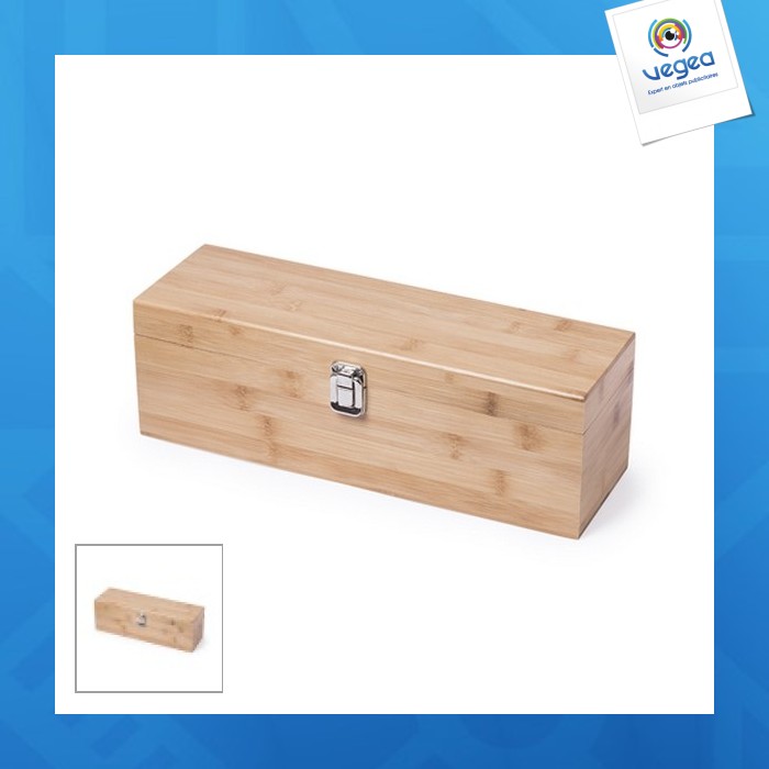 Coffret à bouteille bambou