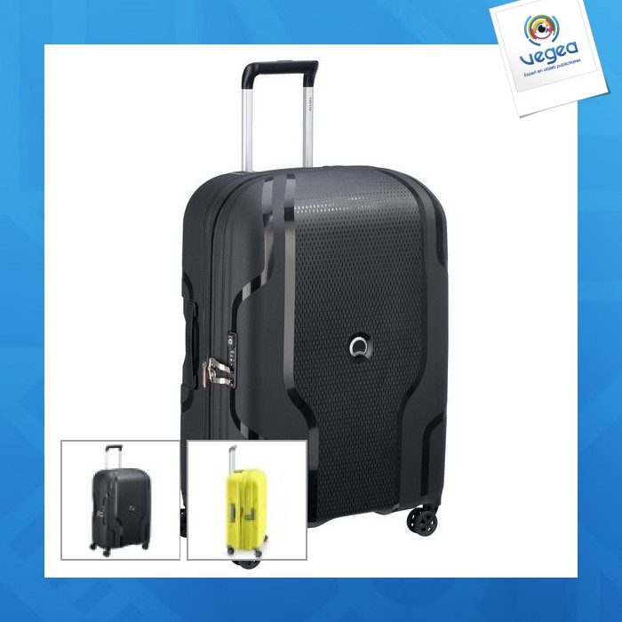 Valise clavel 4 doubles roues 70x47x28,5 cm garantie 5 ans