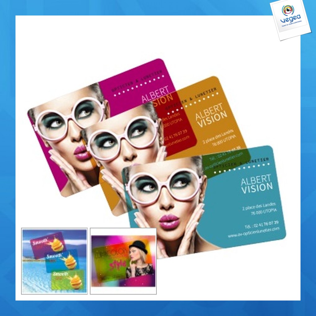 Carte lumicolor transparente