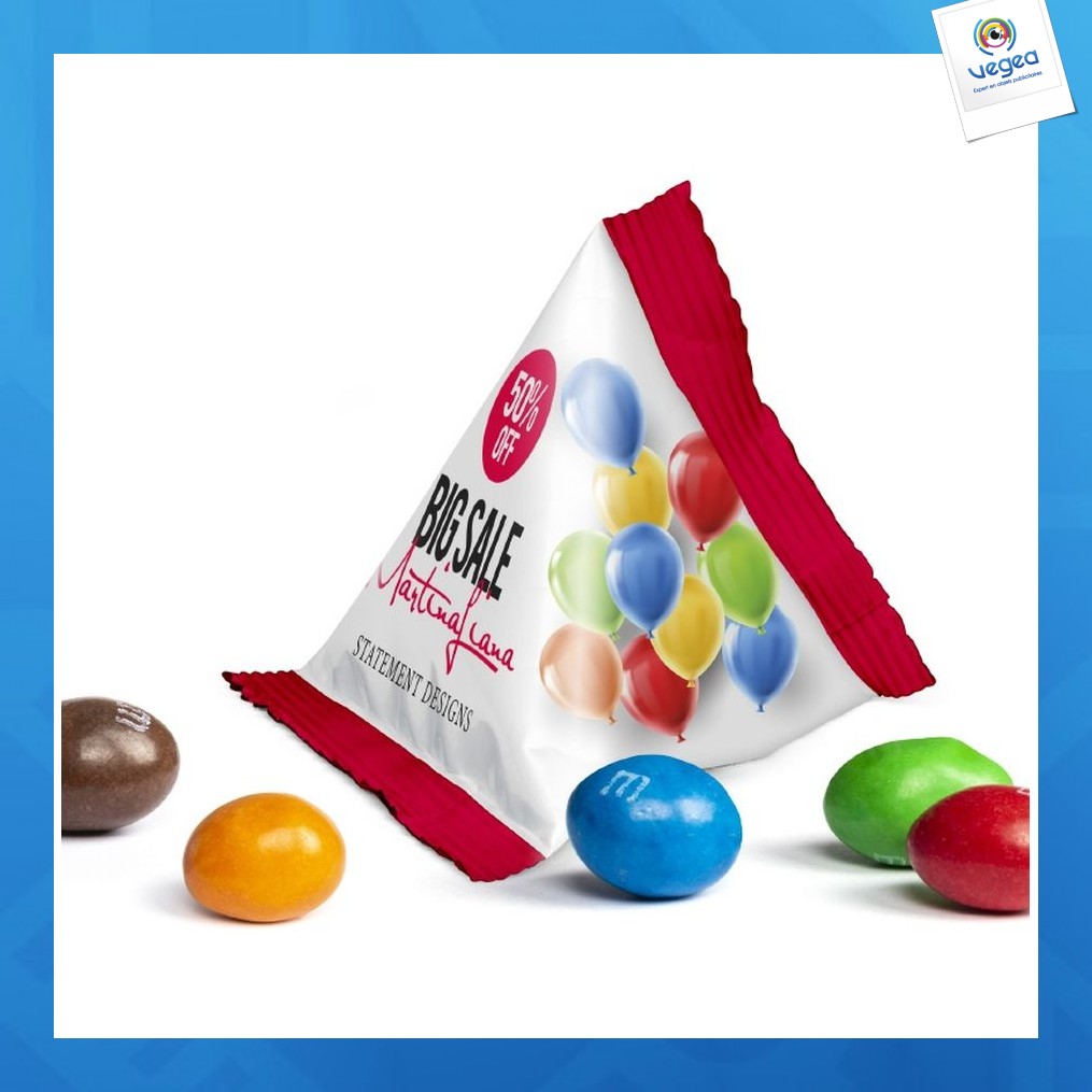 Sachet berlingot de m&m's