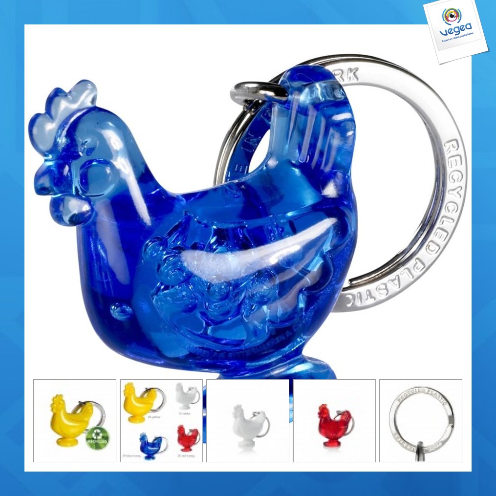 Porte-clés avec logo cocotte recyclé