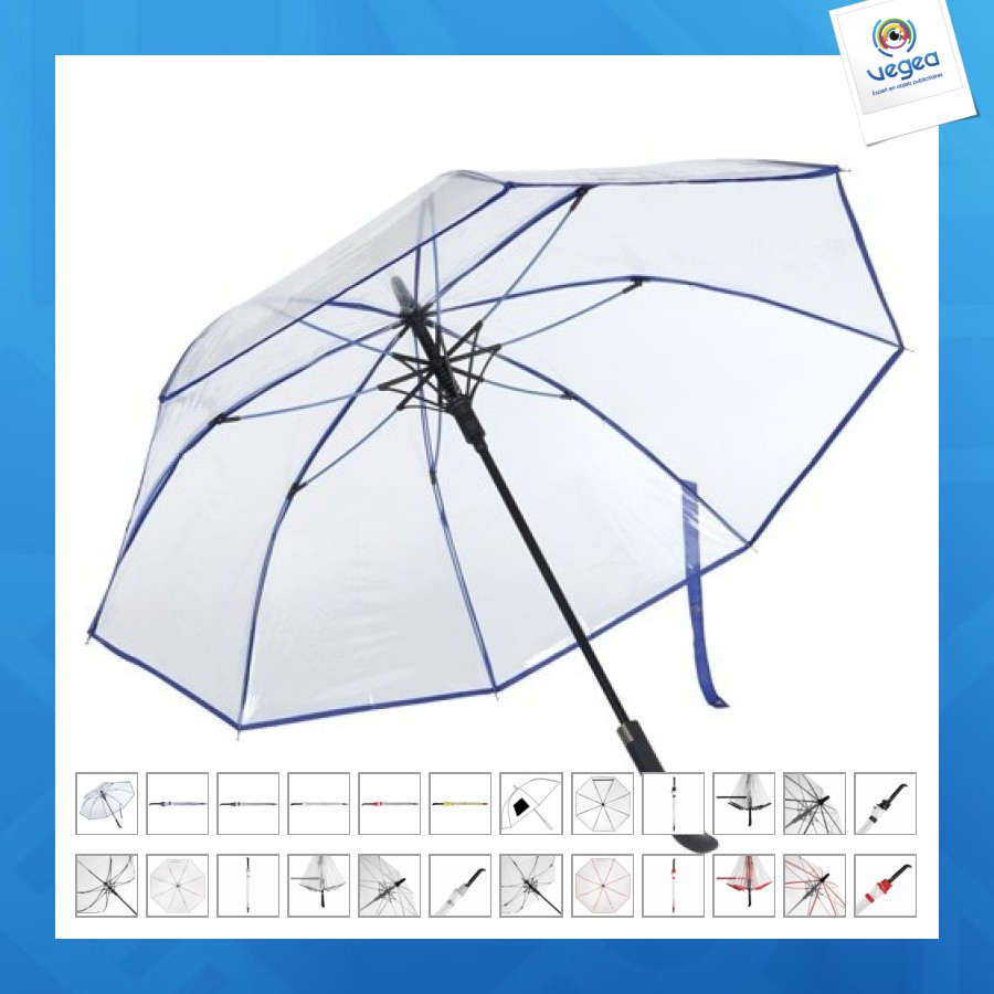 Parapluie transparent personnalisable vip