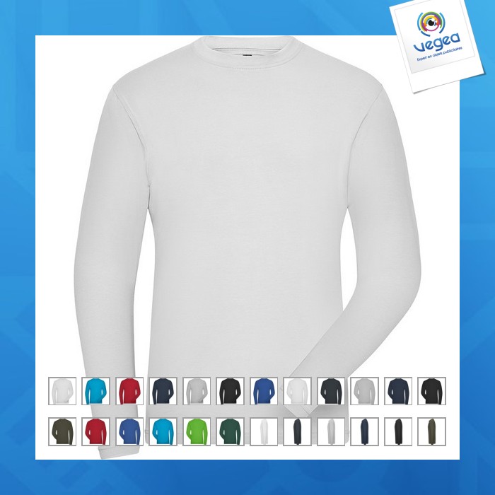 T-shirt avec logo workwear bio homme - james nicholson