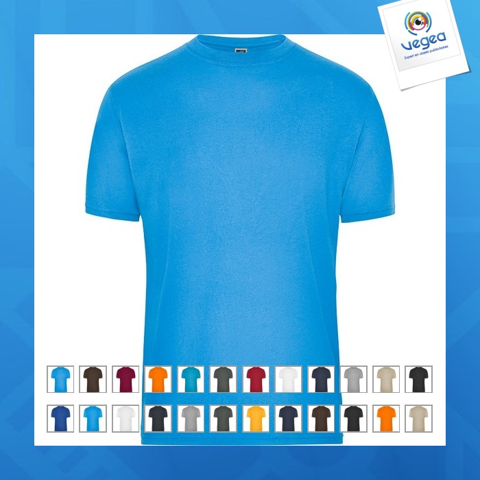 T-shirt personnalisable workwear bio homme - james nicholson