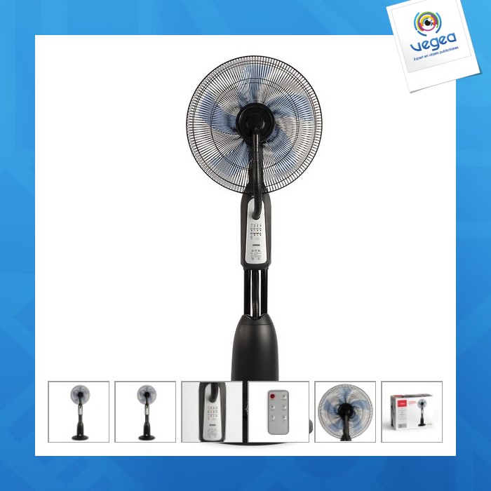Ventilateur brumisateur publicitaire